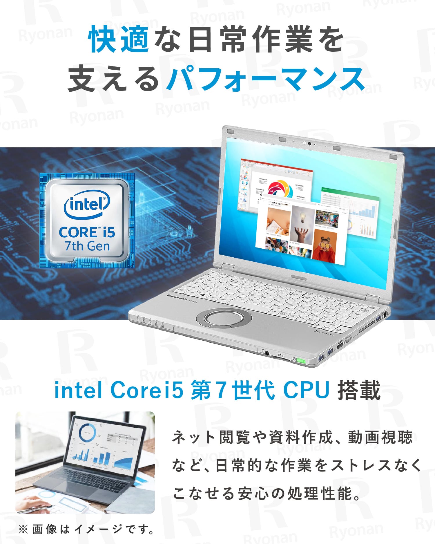 【大人気・軽量薄型】Panasonic Let's note CF-SZ6RDYVS 第7世代 Core i5 メモリ 8GB SSD 256GB office付き 12.1インチ