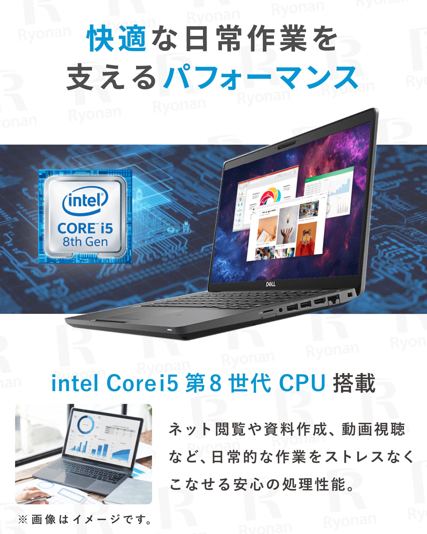 【初夏7特典】Dell Latitude 5400|軽量薄型 Core i5 第8世代 メモリ 8GB SSD 256GB 14インチ WPS Office付き 無線マウス WEBカメラ Windows11 Pro ノートパソコン 【365日間返金保証】
