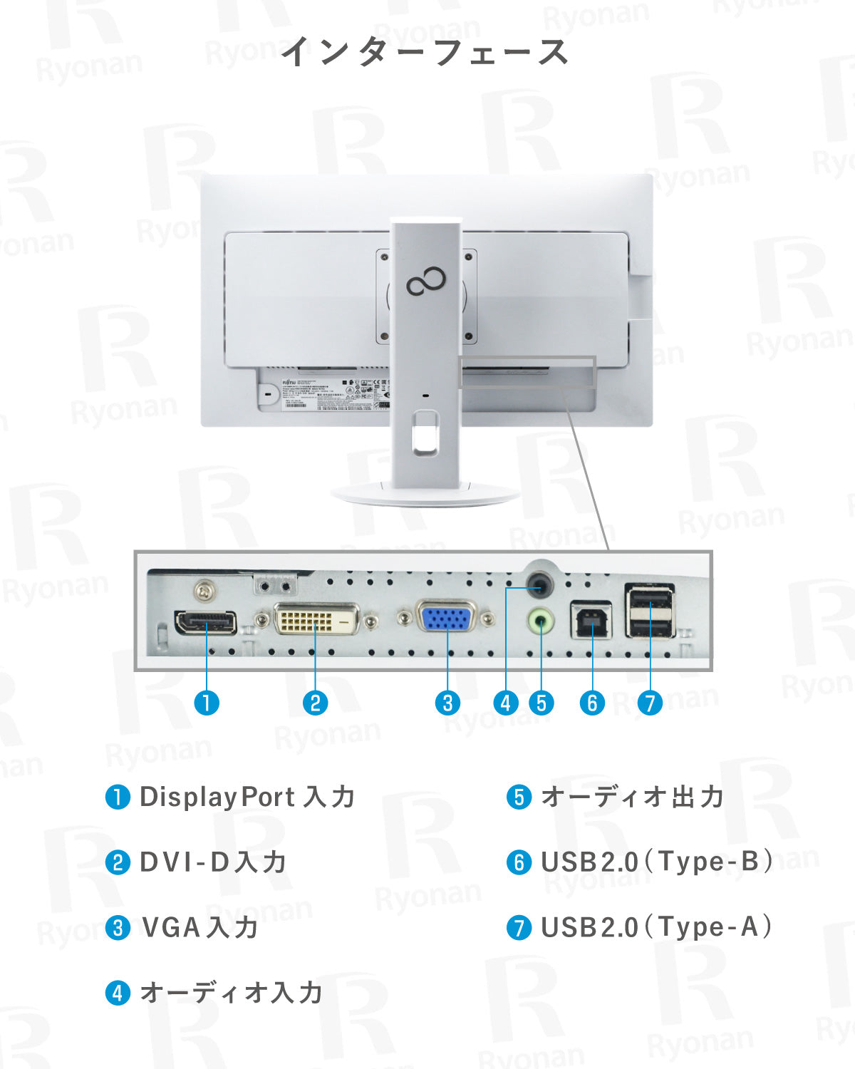 FUJITSU(富士通) VL-B24-8T 23.8インチ 液晶モニター ディスプレイ【180日間返金保証】