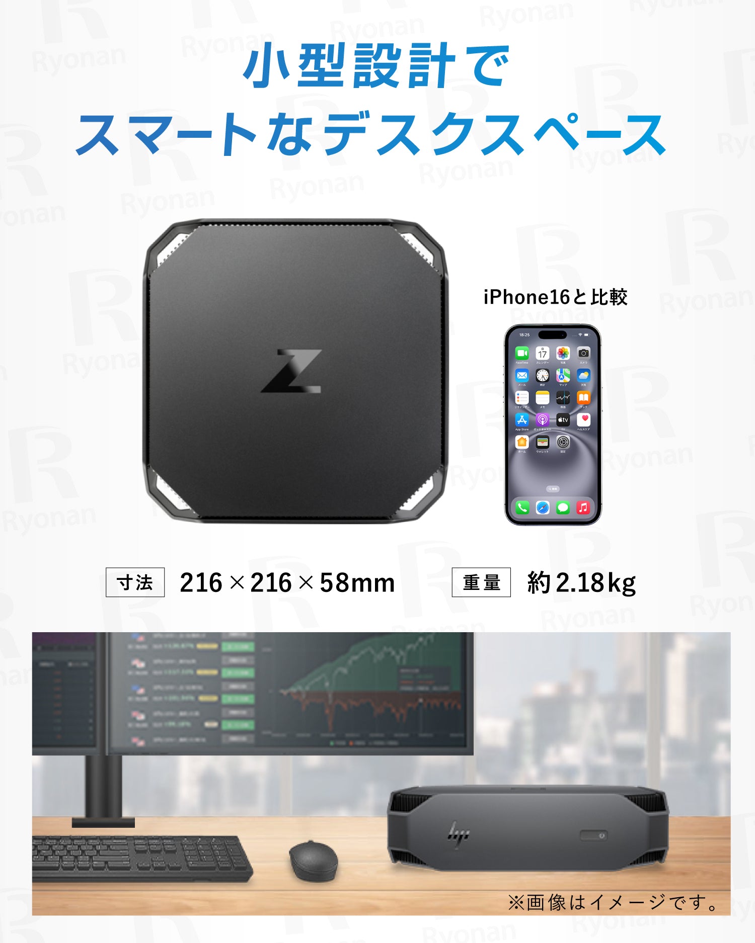 HP Z2 mini G4 CPU Xeon E2224G グラボ NVIDIA Quadro P600 デスクトップパソコン