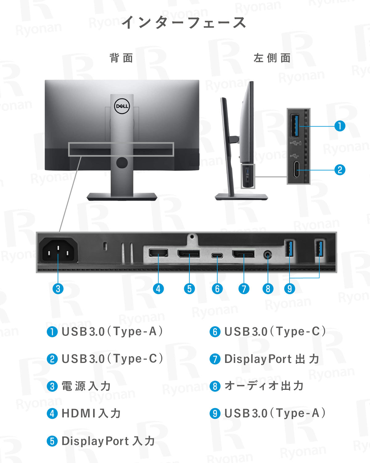 DELL U2520D 25インチ 液晶モニター ディスプレイ【180日間返金保証】