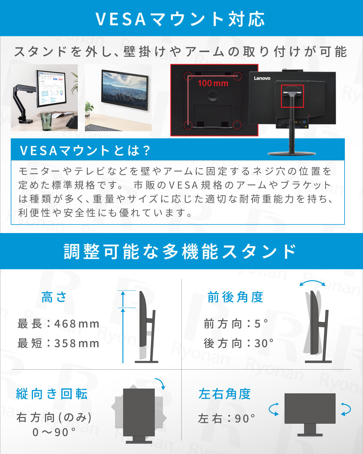 Lenovo ThinkCentre TIO22Gen3 液晶モニター 21.5インチ
