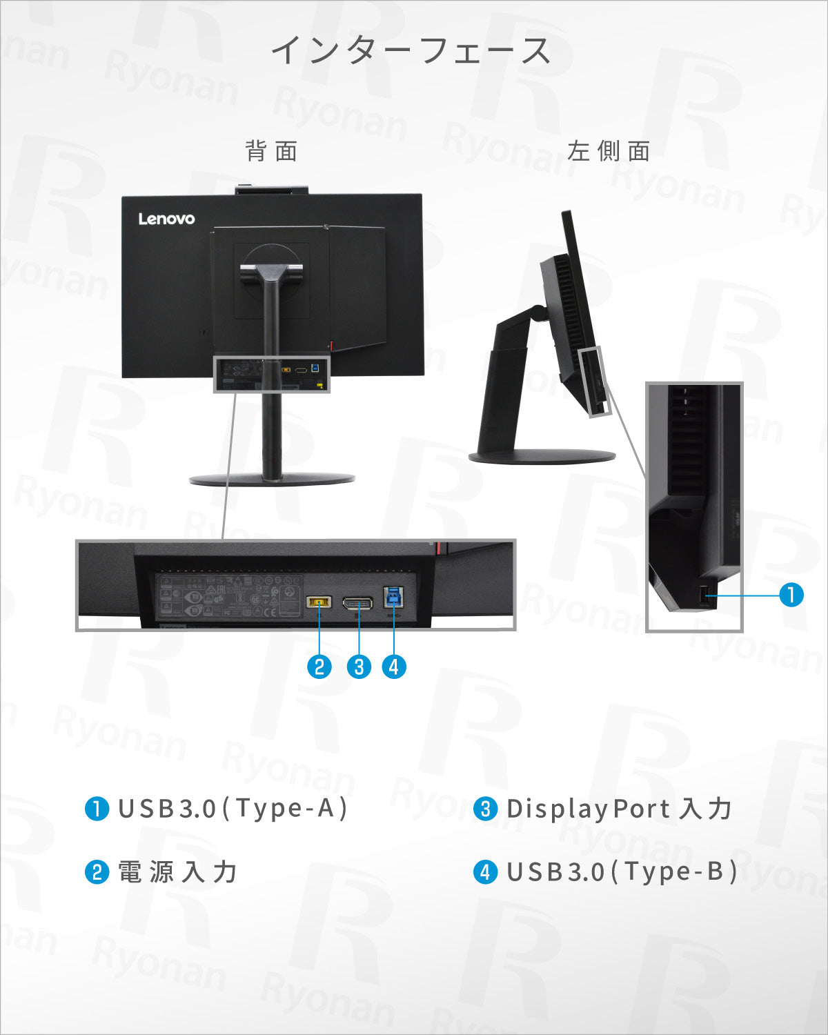 Lenovo ThinkCentre TIO22Gen3 液晶モニター 21.5インチ
