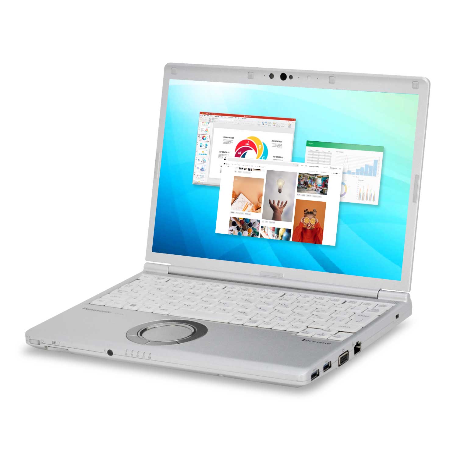 【軽量薄型】Panasonic Let's note CF-SV8 第8世代 Core i5 メモリ 8GB SSD 256GB 12インチ WPS Office付き WEBカメラ Windows11 ノートパソコン 180日間返金保証