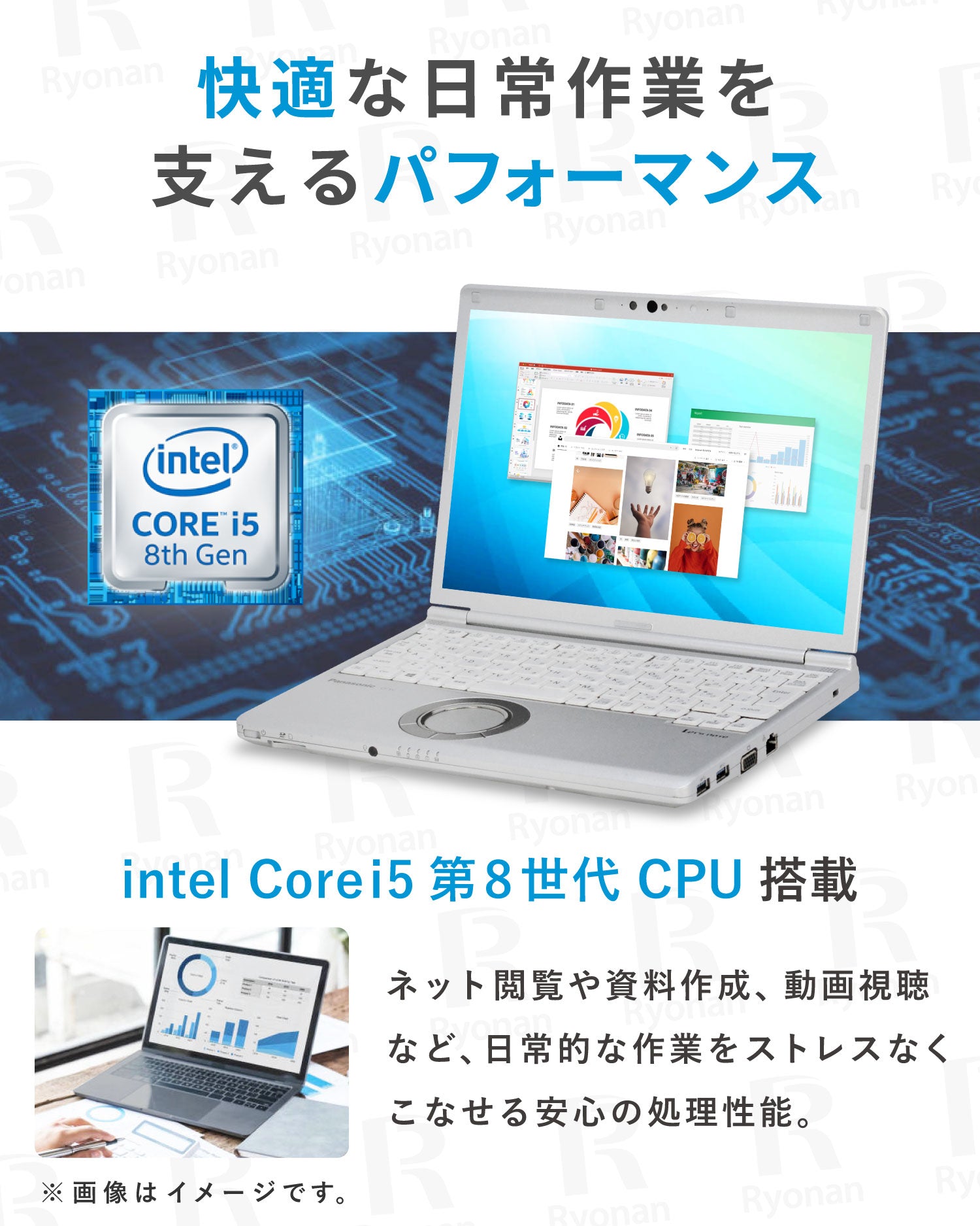 【豪華9特典】Panasonic Let's note CF-SV8|第8世代 Core i5 メモリ 8GB SSD 256GB 12型 セキュリティソフト WPS Office付き WEBカメラ Windows11 ノートパソコン 【365日間返金保証】