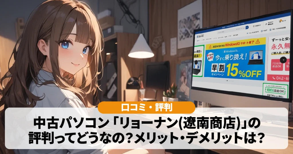 【メディア掲載】ちゅーぱそ!「リョーナン(遼南商店)の中古パソコンってどうなの？メリット・デメリットは?」で、ご紹介いただきました！