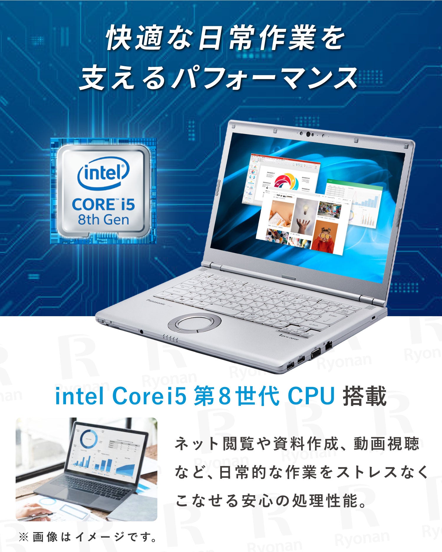 【初夏7特典】 Panasonic Let's note CF-LV8｜第8世代 Core i5 高性能 超美品 メモリ 8GB SSD 256GB 軽量 14インチ フルHD 1,920×1,080｜ WPS Office付き DVDドライブ WEBカメラ Windows11 Pro ノートパソコン 夏応援 豪華7特典 セキュリティソフト 新品PCスタンド 無線マウス 初期設定済 整備済み【365日間返金保証】