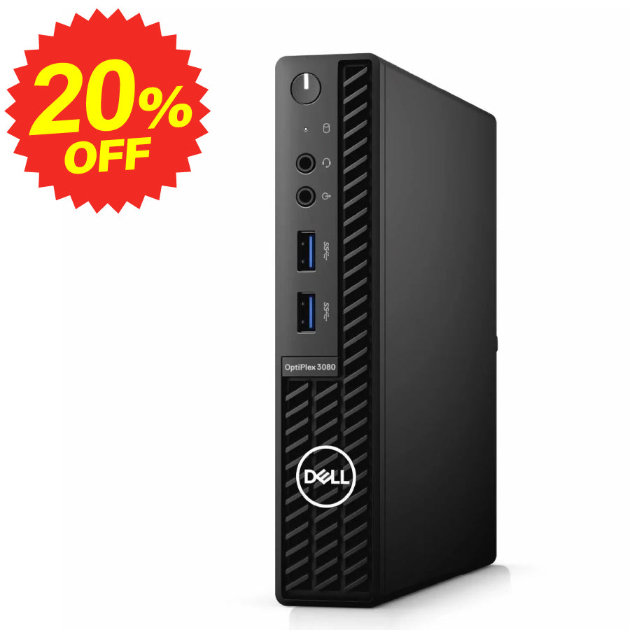 DELL Optiplex 3080 micro 第10世代 Core i5 デスクトップパソコン 15.6インチ 無線LAN HDMI【100日間返金保証】