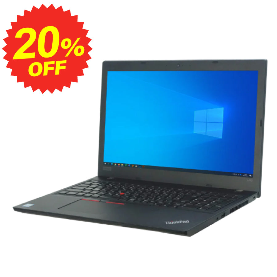 Lenovo ThinkPad L580 第8世代 Core i5 ノートパソコン 15.6インチ 無線LAN 指紋センサ― Bluetooth【100日間返金保証】