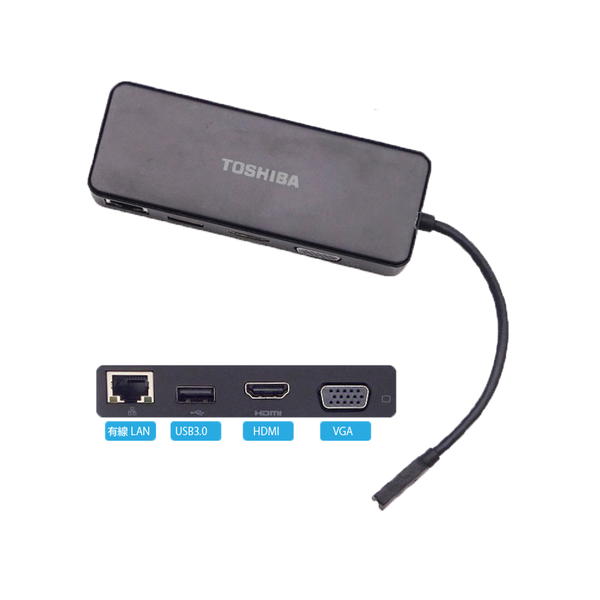 中古】拡張ハブ TOSHIBA 東芝 PA5272U-2PRP USB Type-C