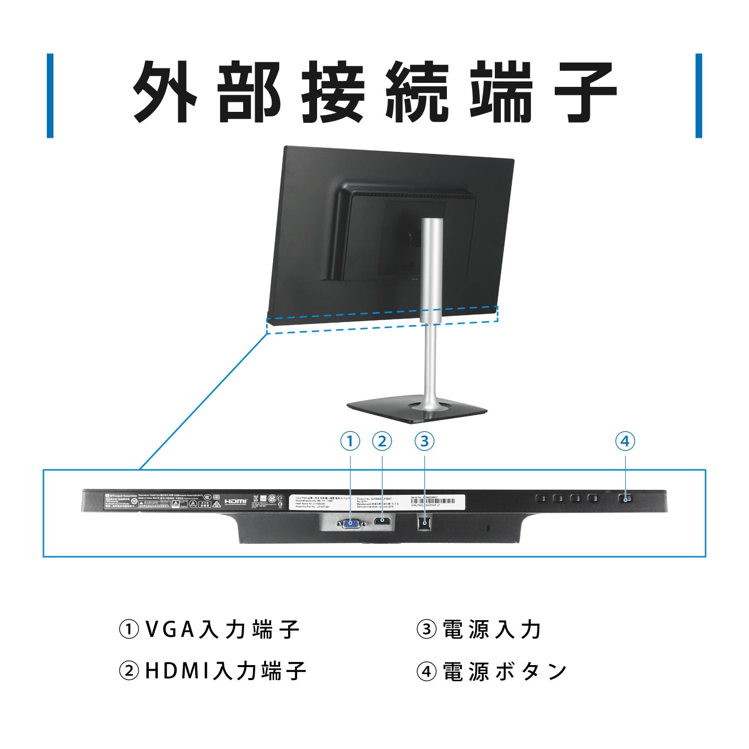 HP N220h 21.5インチ 液晶モニター 1920x1080 ディスプレイ【180日間返金保証】