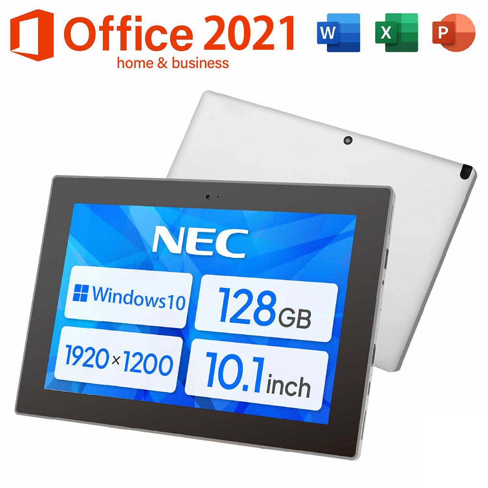 NEC PC-VKF11U1B4 Celeron N4100 メモリ4GB ストレージ 128GB 10.1インチ Office2021付き タブレットPC【180日間返金保証】